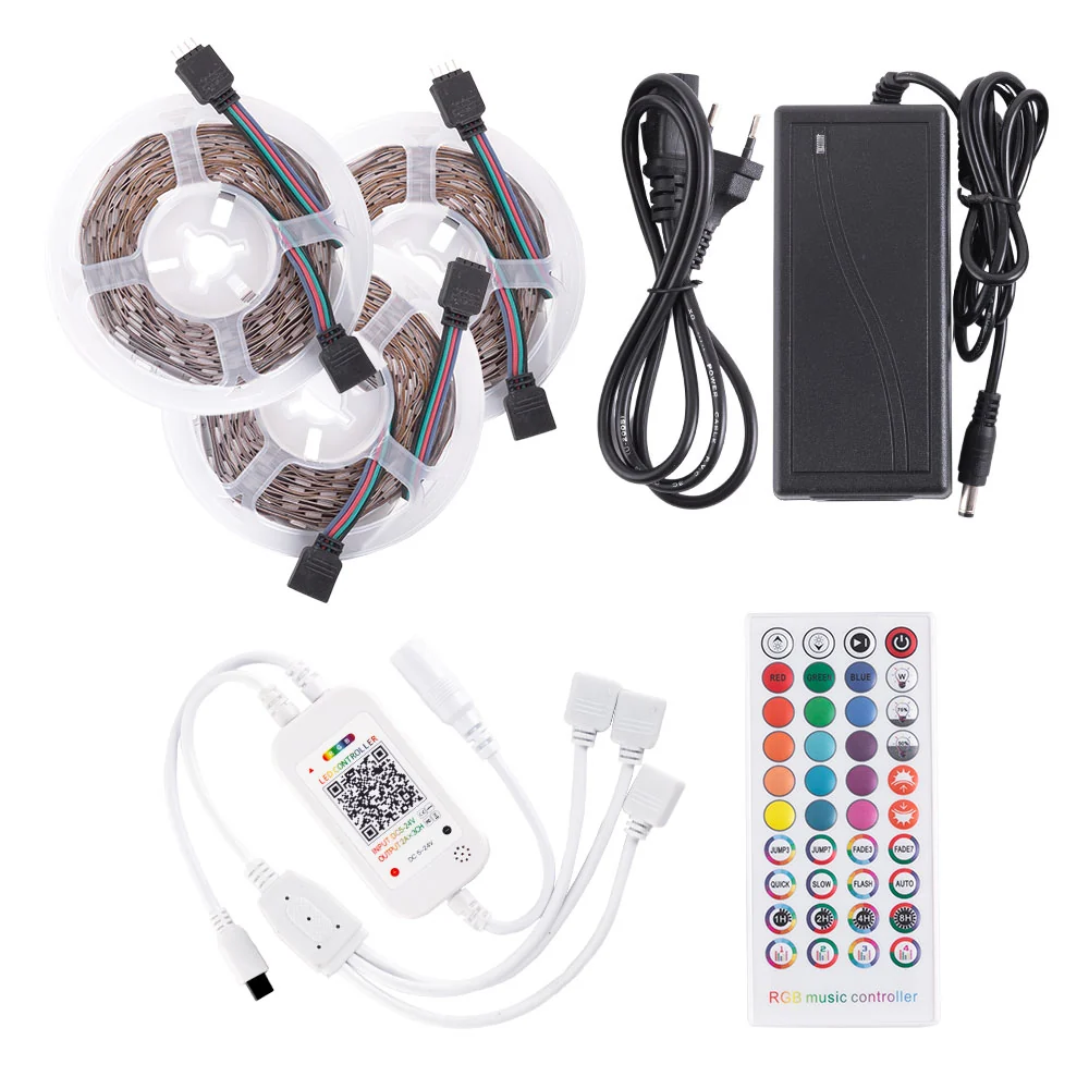 Ruban LED RGB 15m 108W – Ultra Puissant – Kit Complet RGB 1 Ruban LED RGB 15m 108W – Ultra Puissant – Kit Complet RGB