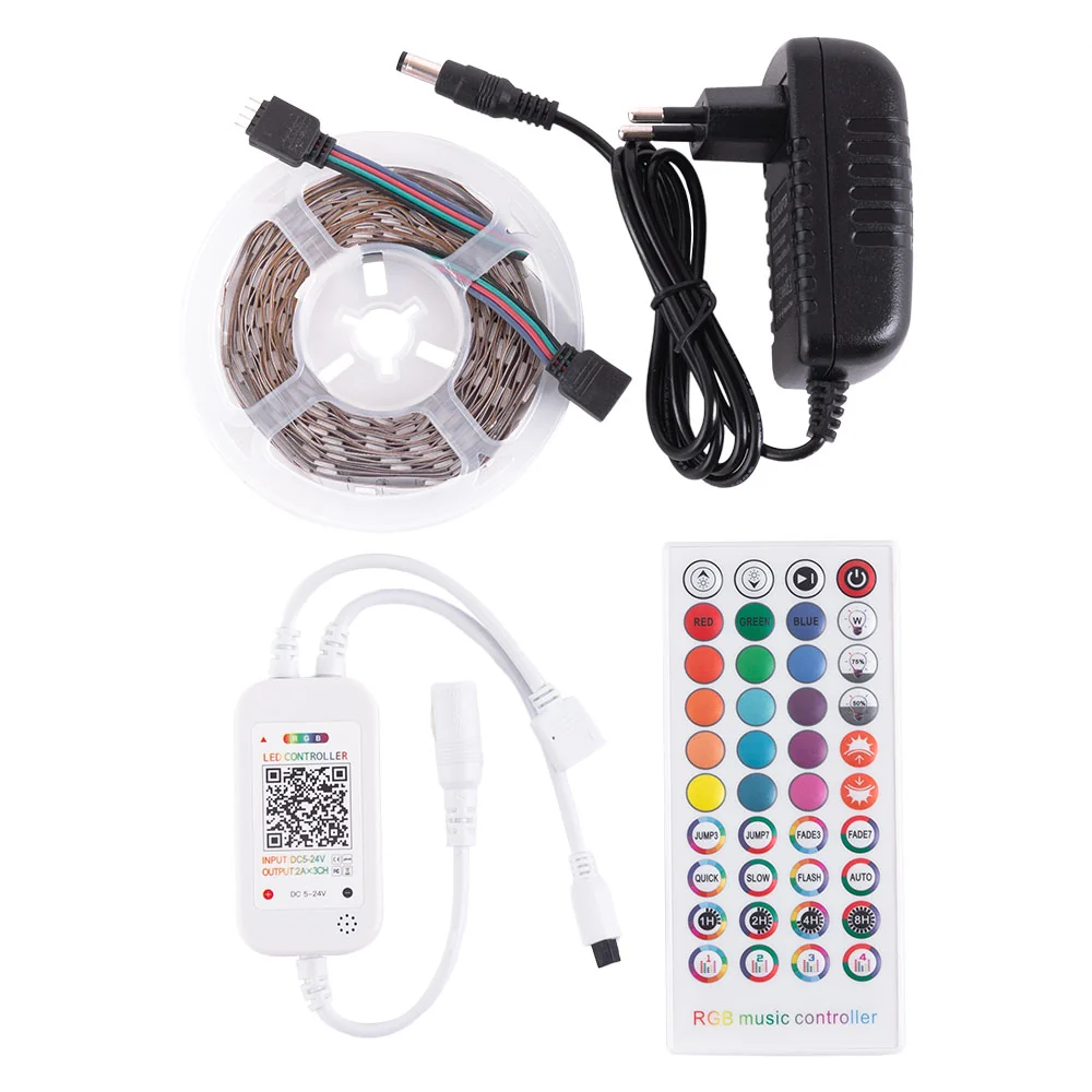 Ruban LED RGB 5m 36W – Puissant Bluetooth – Ambiance