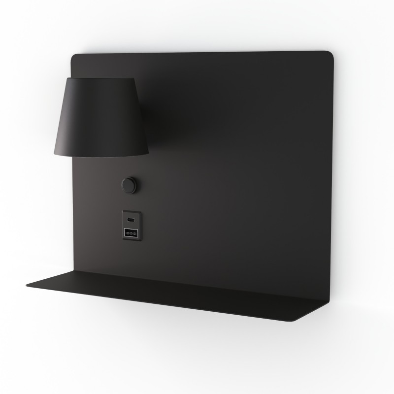 Liseuse murale avec port USB et USBC "BASKOP" - 6W - 2700K 6 Liseuse murale avec port USB et USBC "BASKOP" - 6W - 2700K – Image 6
