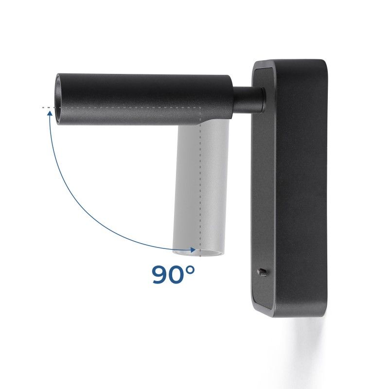 Lampe murale de lecture "RAAM" 3W - Éclairage réglable - 3000K 12 Lampe murale de lecture "RAAM" 3W - Éclairage réglable - 3000K – Image 12