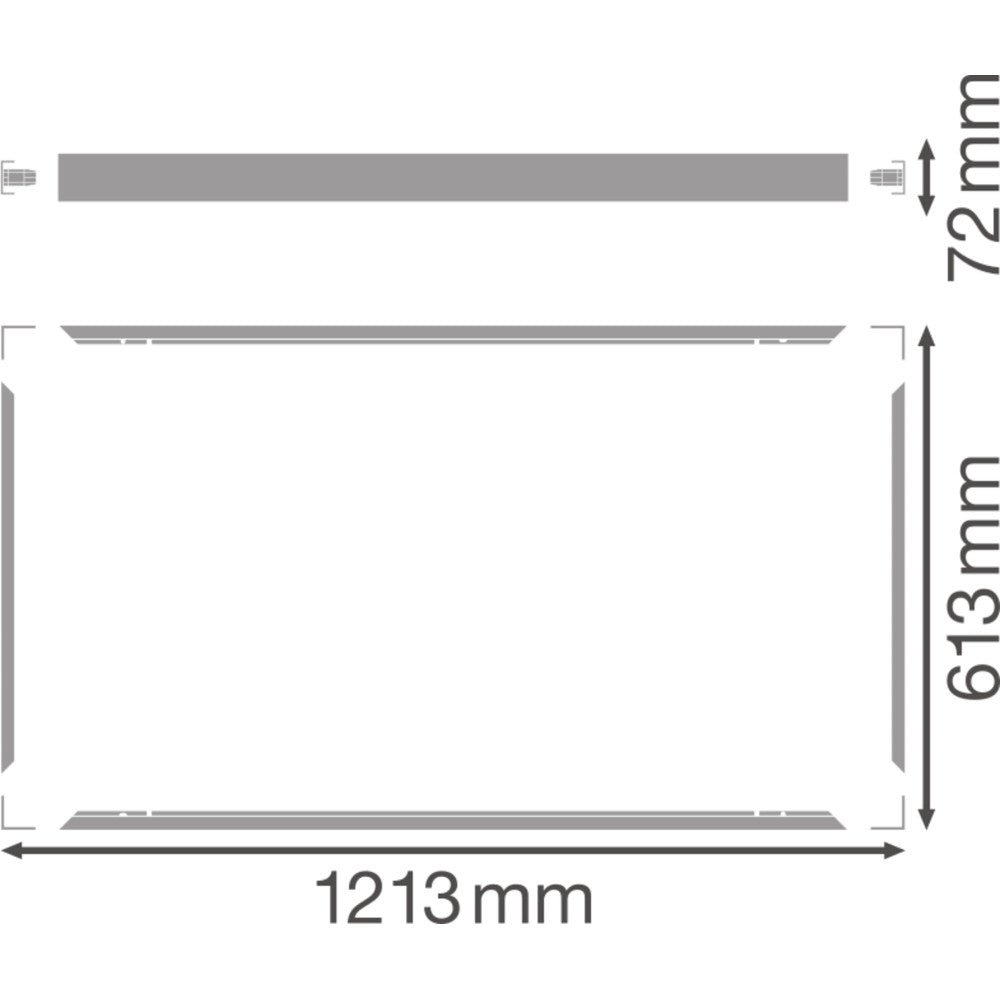Kit montage panneau LED 1200x600 – Montage en surface 3 Kit montage panneau LED 1200x600 – Montage en surface – Image 3