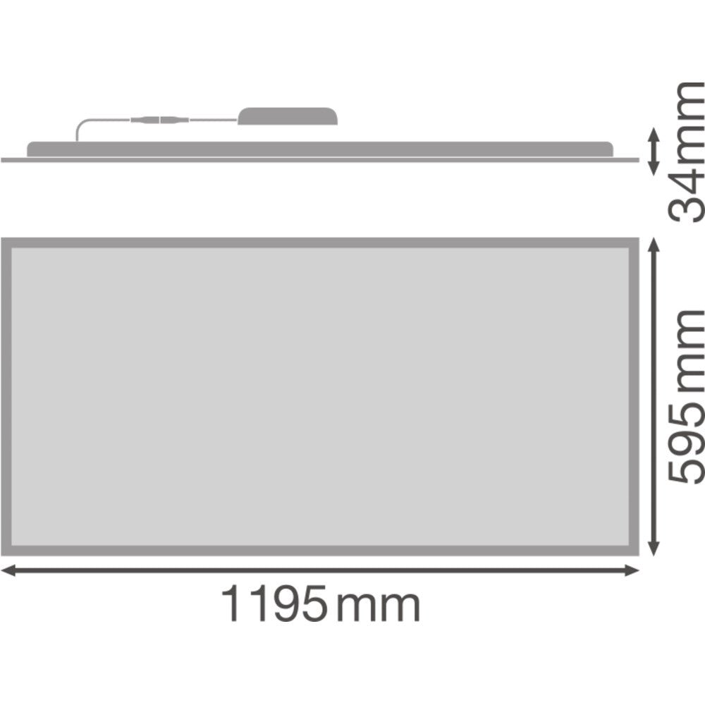 Panneau LED 120x60 encastrable 53W – Puissant - 4000K 3 Panneau LED 120x60 encastrable 53W – Puissant - 4000K – Image 3