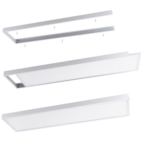 Cadre panneau LED 120×30 – Pose plafond