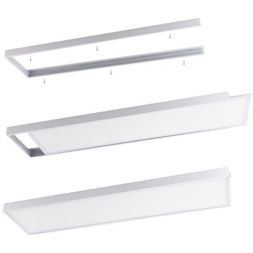 Cadre panneau LED 120x30 – Pose plafond 1 Cadre panneau LED 120x30 – Pose plafond
