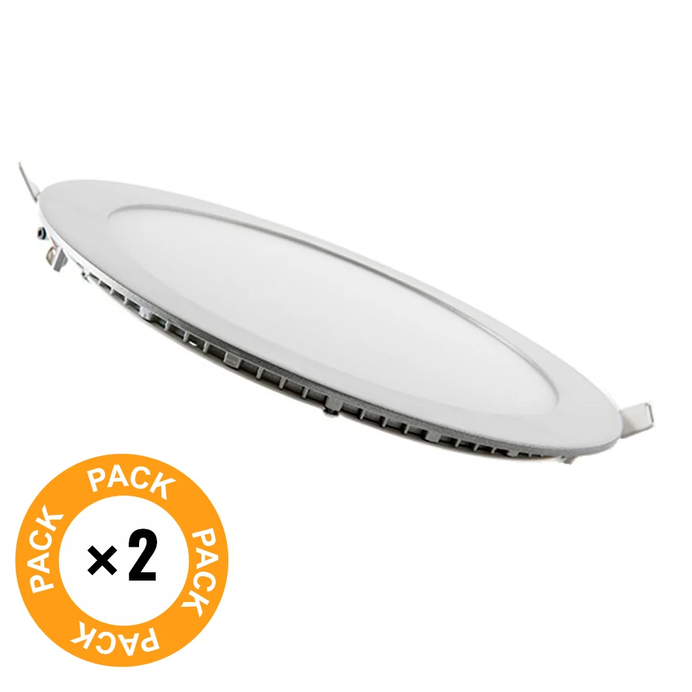 Spot LED Circulaire 225mm 18W – Ultra Fin – Pack de 2 2 Spot LED Circulaire 225mm 18W – Ultra Fin – Pack de 2 – Image 2