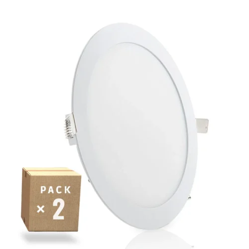 Spot LED circulaire 20W – Pack 2 Haute Performance – 2000 lm