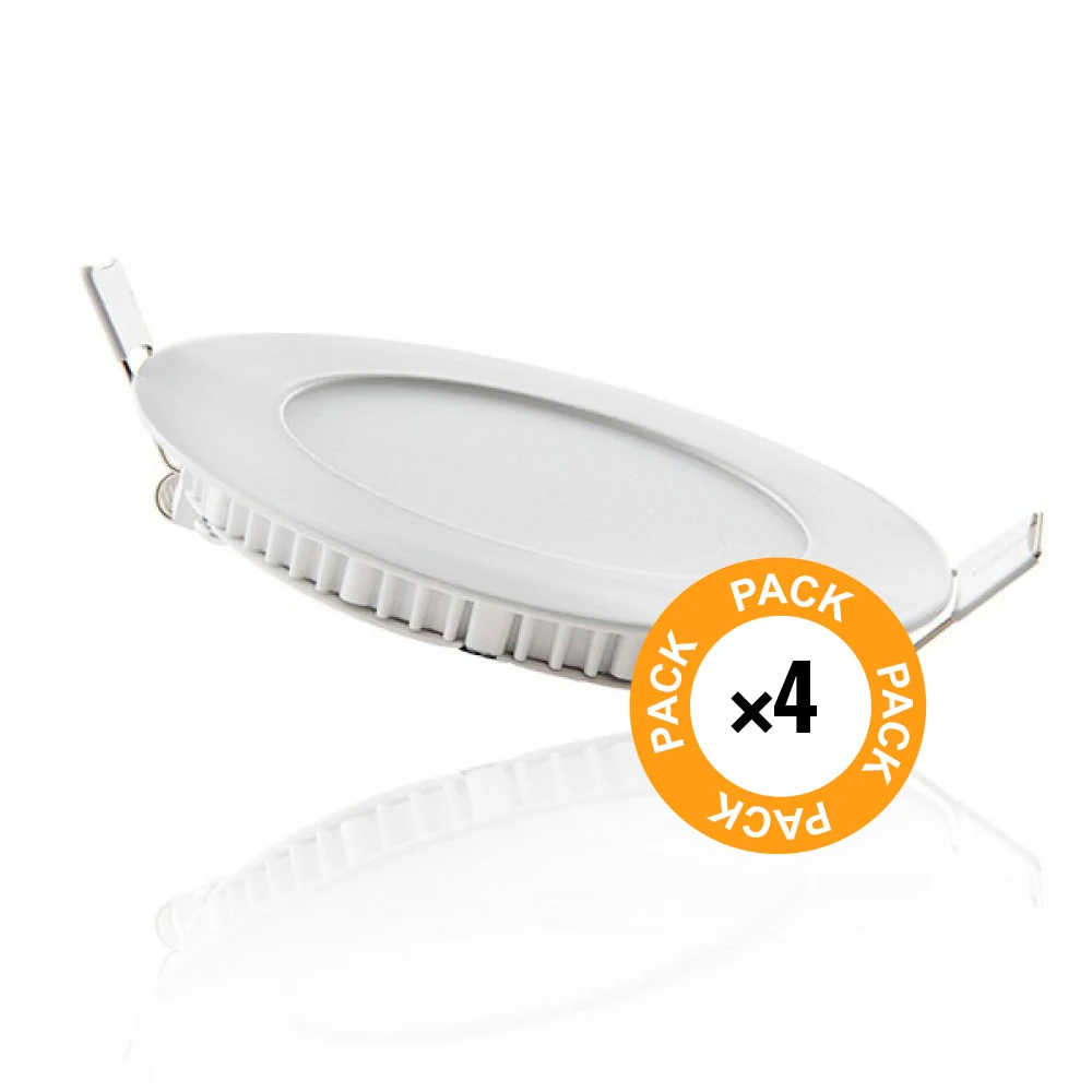 Pack 4 spots LED encastrable 6W – Ultra fin 120mm – Économique 2 Pack 4 spots LED encastrable 6W – Ultra fin 120mm – Économique – Image 2