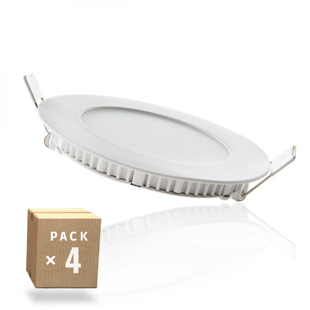 Pack 4 spots LED encastrable 6W – Ultra fin 120mm – Économique 1 Pack 4 spots LED encastrable 6W – Ultra fin 120mm – Économique