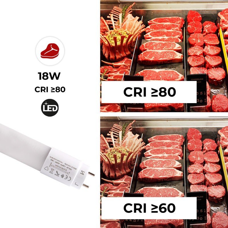 Tube LED T8 120cm 18W – Haute Performance – Spécial Boucherie 9 Tube LED T8 120cm 18W – Haute Performance – Spécial Boucherie – Image 9