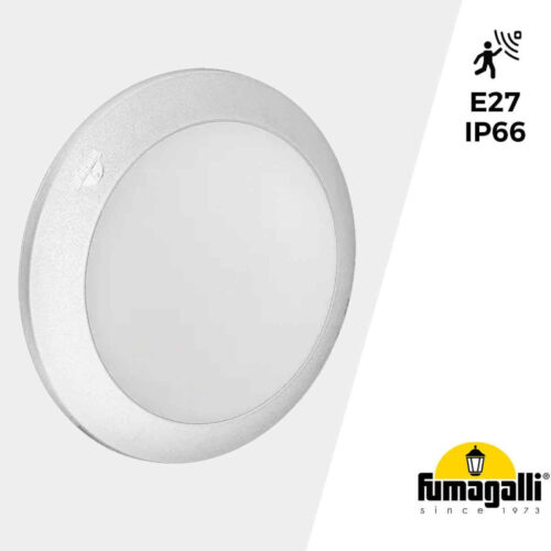 Applique extérieure E27 avec capteur – Ultra résistante IP66 – Fumagalli