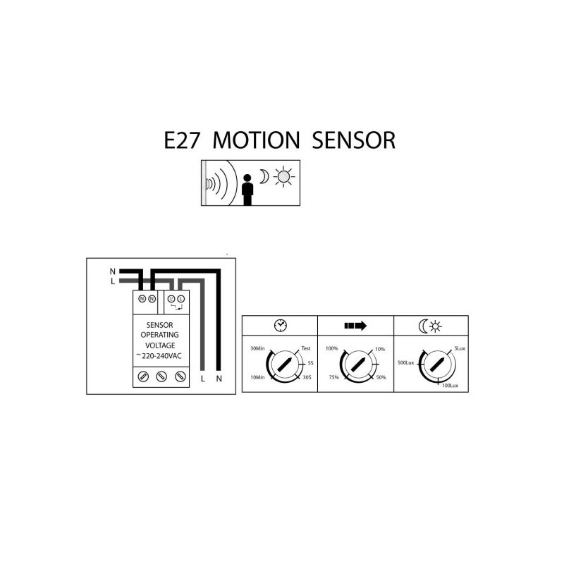 Applique extérieure E27 avec capteur – Ultra résistante IP66 – Fumagalli 8 Applique extérieure E27 avec capteur – Ultra résistante IP66 – Fumagalli – Image 8