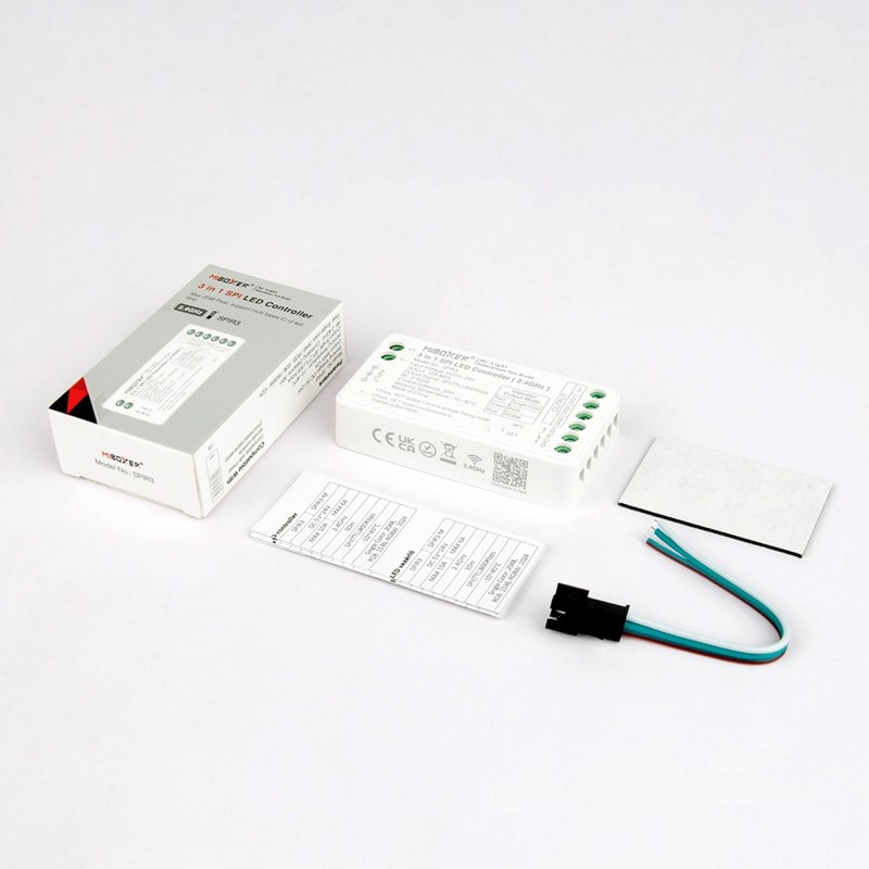 Contrôleur de ruban LED SPI / IC - Monochrome - RGB - RGBW - 5/24V DC - 2.4GHz - Mi Boxer 2 Contrôleur de ruban LED SPI / IC - Monochrome - RGB - RGBW - 5/24V DC - 2.4GHz - Mi Boxer – Image 2
