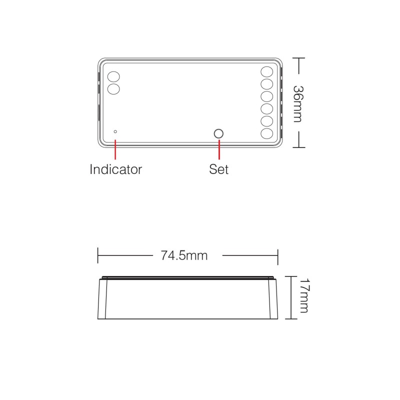Contrôleur de ruban LED SPI / IC - Monochrome - RGB - RGBW - 5/24V DC - 2.4GHz - Mi Boxer 4 Contrôleur de ruban LED SPI / IC - Monochrome - RGB - RGBW - 5/24V DC - 2.4GHz - Mi Boxer – Image 4