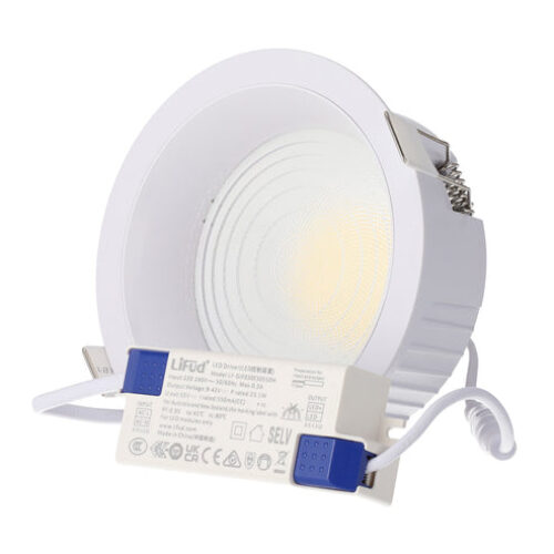 Spot LED encastrable 20W circulaire – Lumière CCT réglable de 3000K à 6000K – IRC95