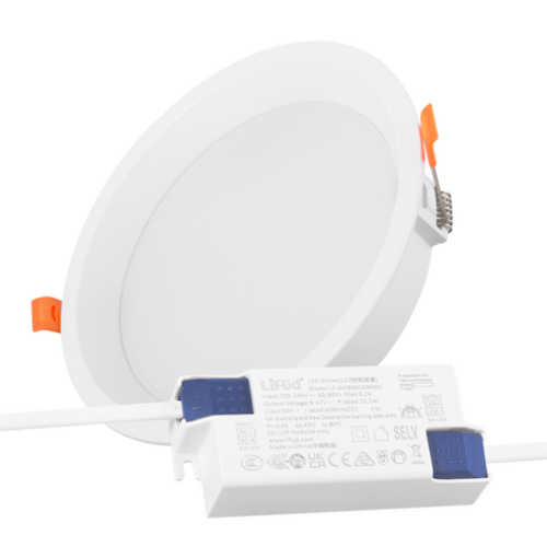 Spot downlight LED 24W encastrable circulaire – Driver LIFUD sans scintillement
