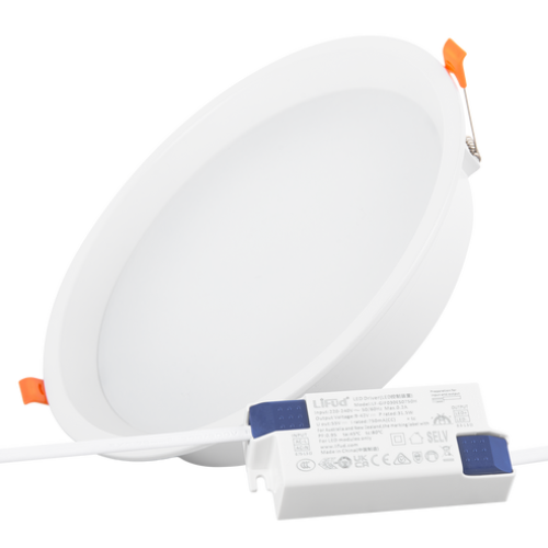 Spot downlight LED encastrable 32W – Driver LIFUD sans scintillement