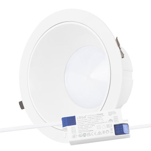 Spot LED circulaire downlight 30W encastrable 4200Lm Anti-éblouissant UGR19 1 Spot LED circulaire downlight 30W encastrable 4200Lm Anti-éblouissant UGR19