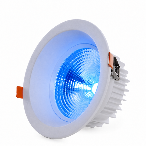 Spot LED encastré circulaire 18W 2520 lm anti-éblouissement UGR19 1 Spot LED encastré circulaire 18W 2520 lm anti-éblouissement UGR19