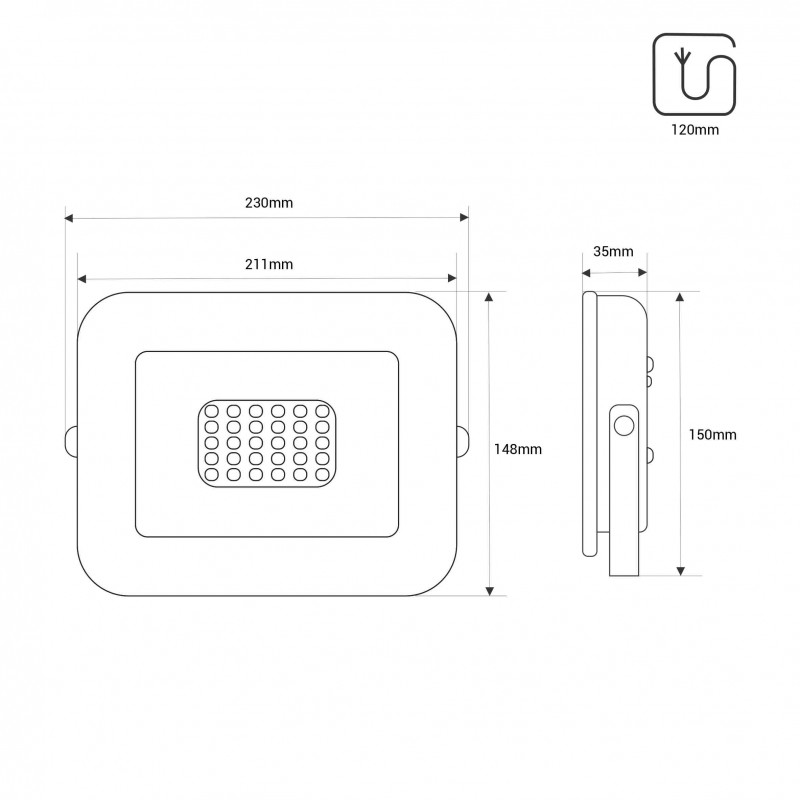 Projecteur LED 50W – Pack 5 IP65 Puissant – Extérieur 13 Projecteur LED 50W – Pack 5 IP65 Puissant – Extérieur – Image 13