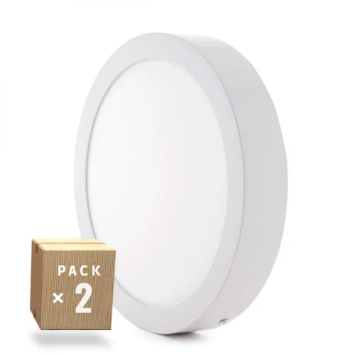 Plafonnier LED 24W – Pack 2 Économique – 1900Lm Surface