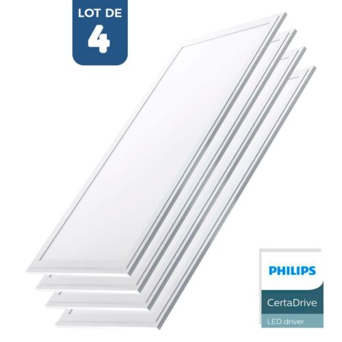 Dalle LED 120×30 Lot de 4 – 44W Ultra Philips – UGR19