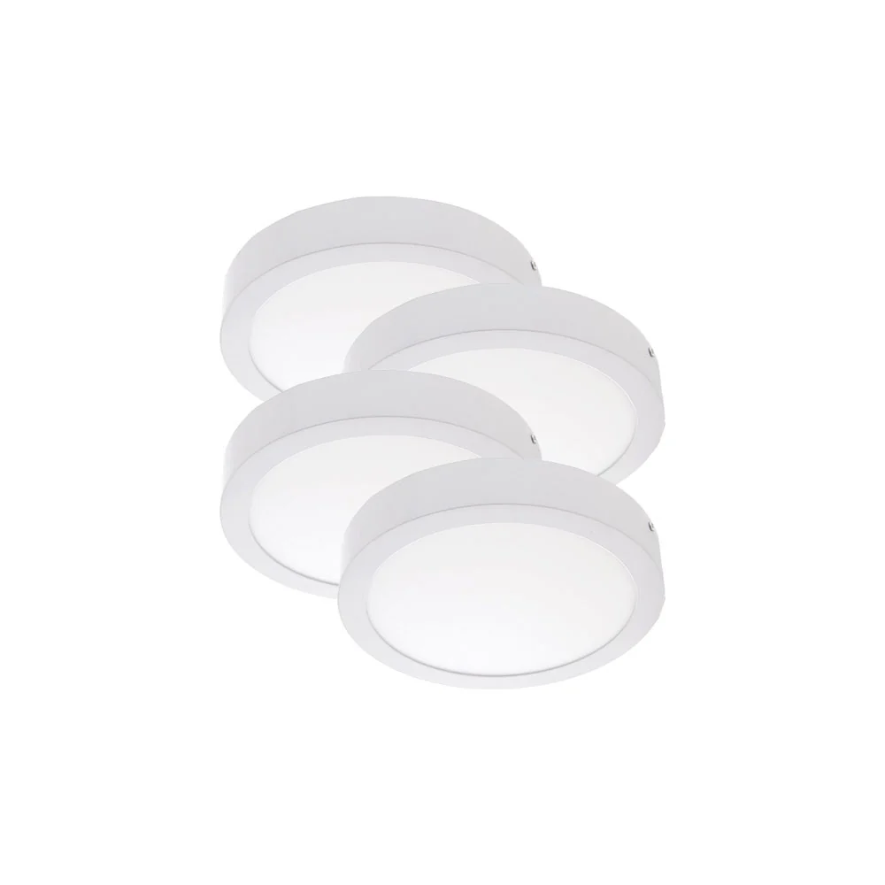 Plafonnier LED 12W Pack 4 – Haute Performance – Surface 40000H 3 Plafonnier LED 12W Pack 4 – Haute Performance – Surface 40000H – Image 3
